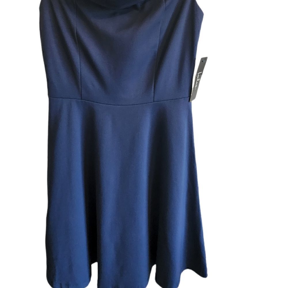 ‎Lulu's Blue Off the Shoulder Mini Dress - Picture 2 of 7